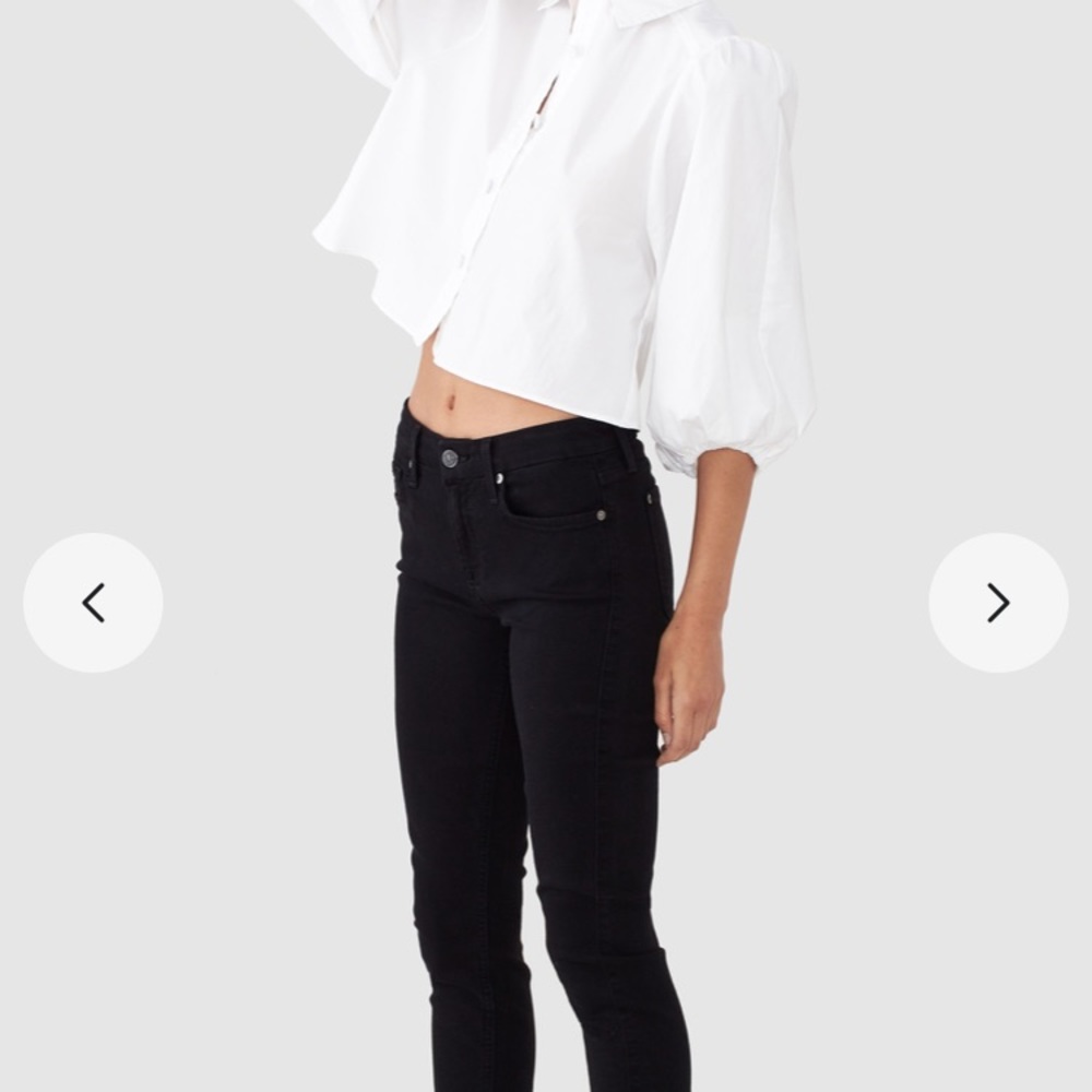 7 For All Mankind black skinny jeans